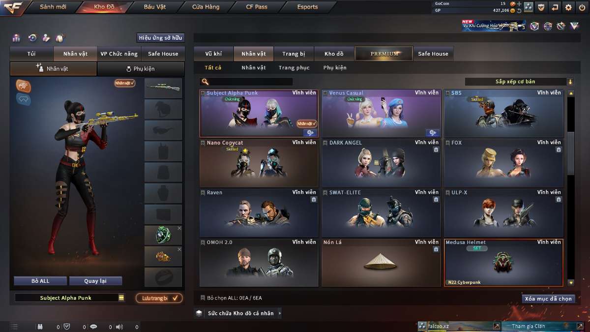 shop acc cf uy tin gia re